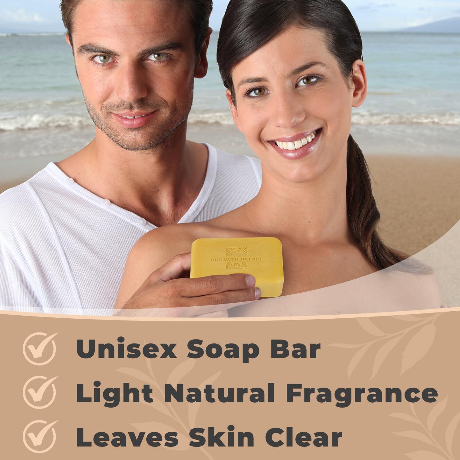 Lemon Sage Soap Bar Pack of 3 with Argan and Shea Oil for All Skin Types