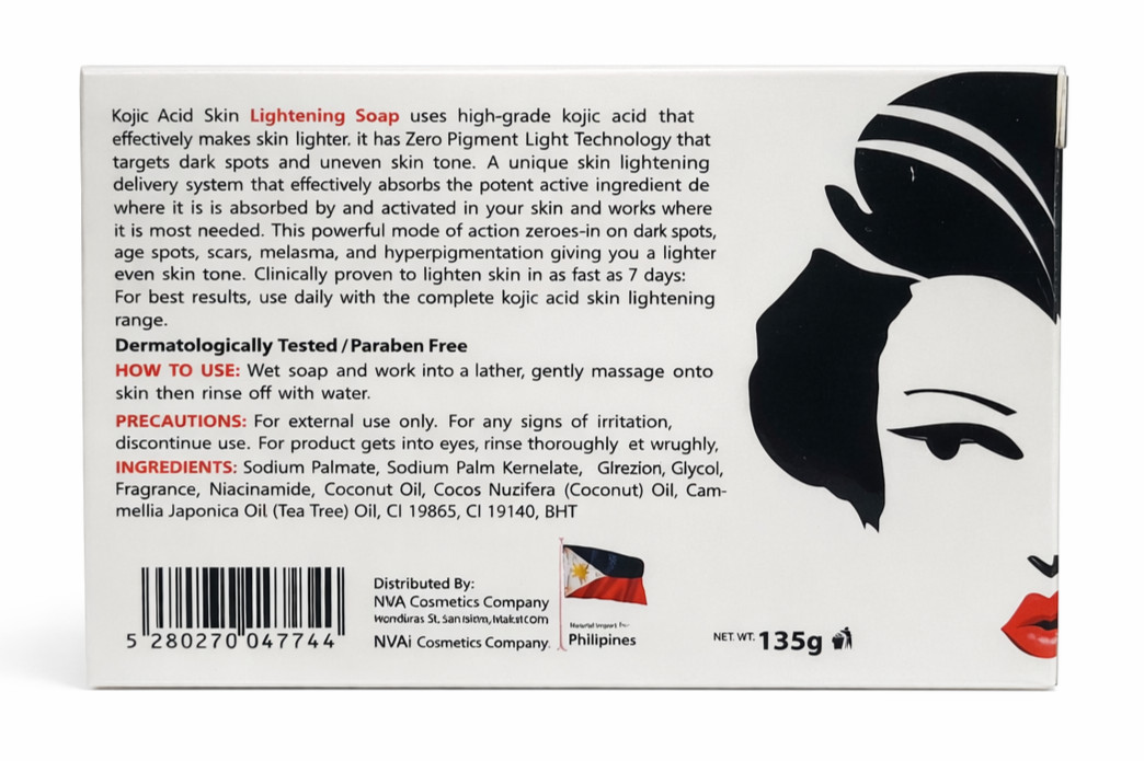 Kojic Acid Soap 4.5 oz (135g) – Brightening Bar Cleanser | Secret White
