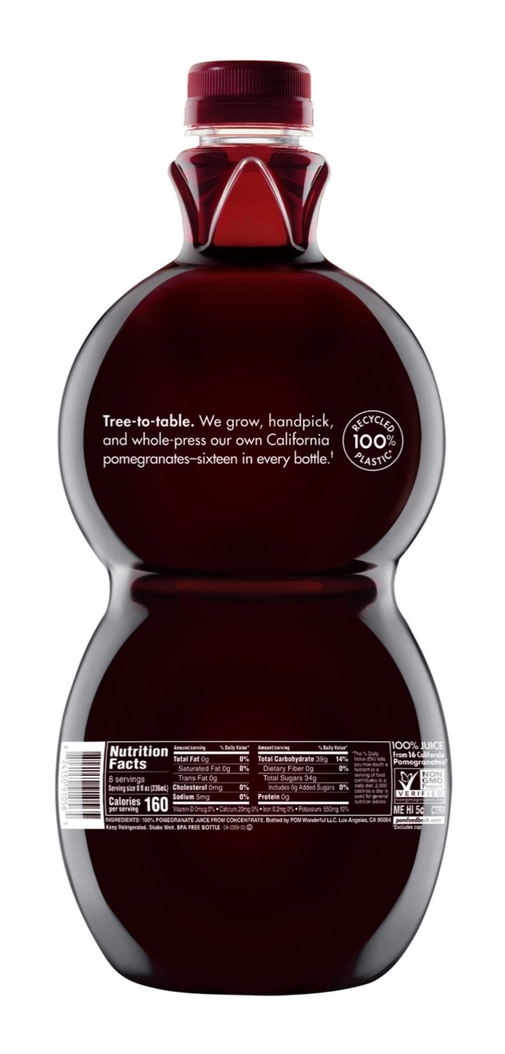 POM Wonderful 100% Pomegranate Juice 64 Fl Oz, 1 Large Bottle