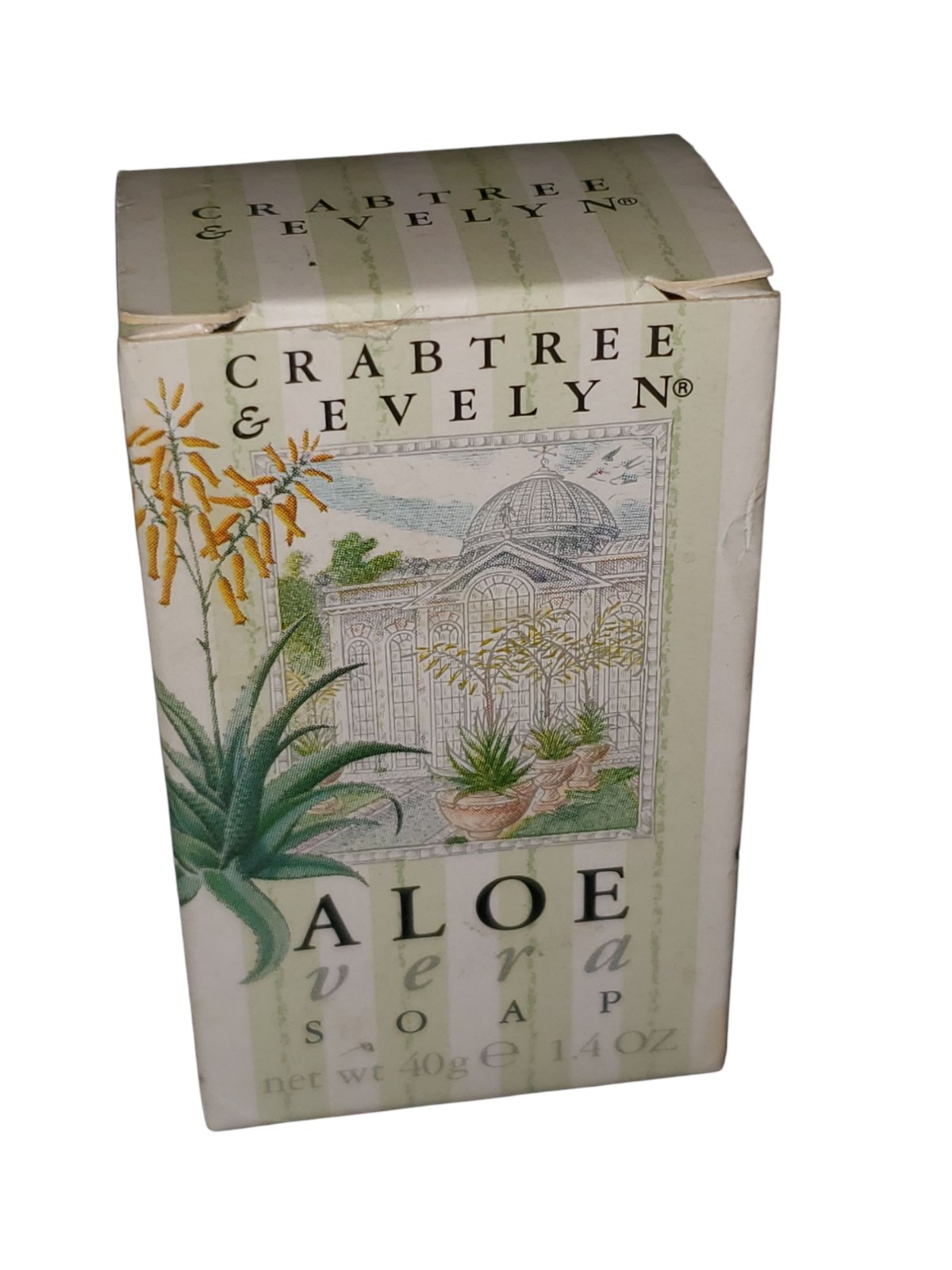 Crabtree & Evelyn Aloe Vera Triple Milled Soap 1.4 Oz Travel Size Bar NEW 1988