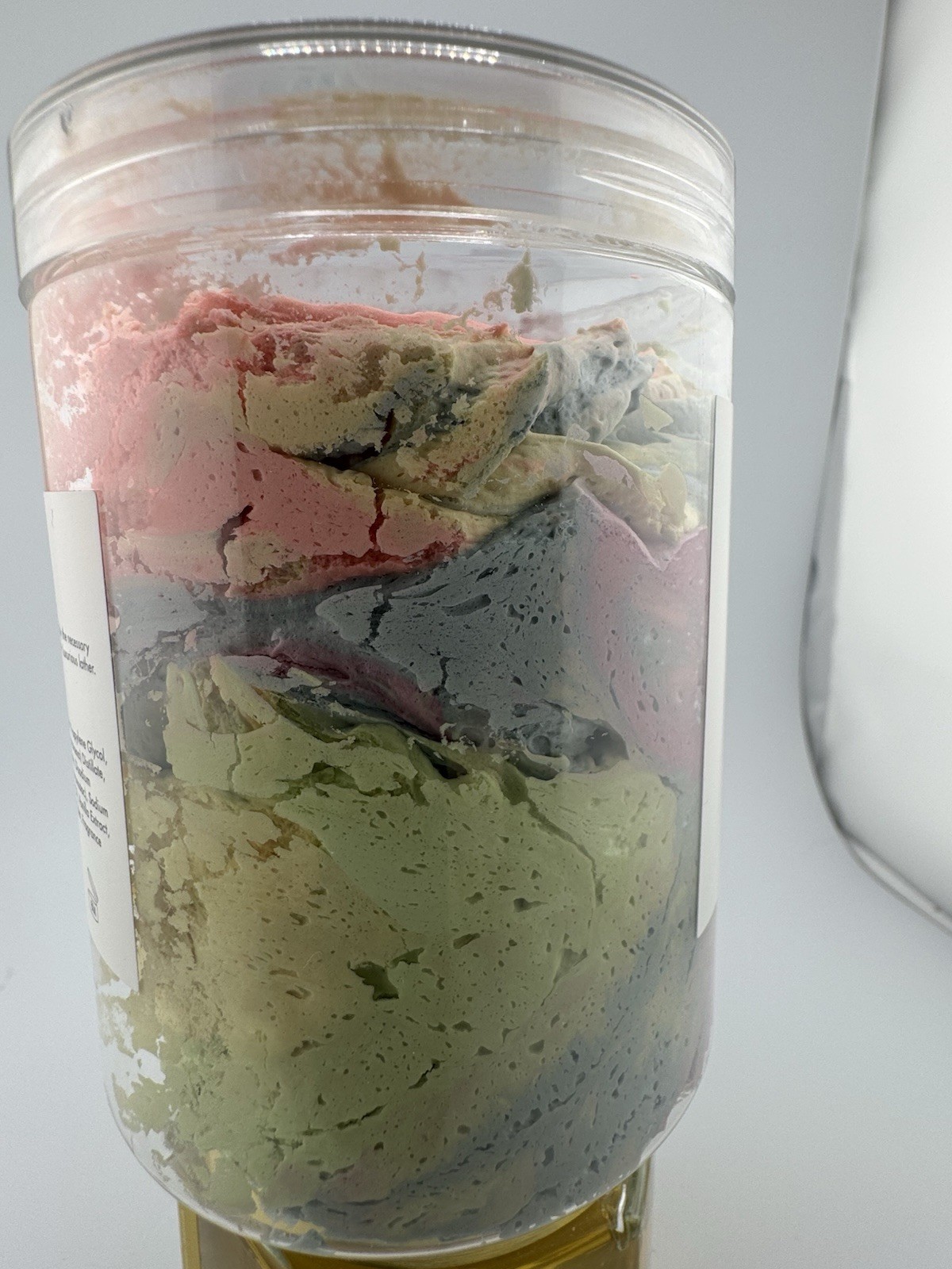 Rainbow Whipped Soap Body Scrub Exfoliating Dessert Soap Jar USA
