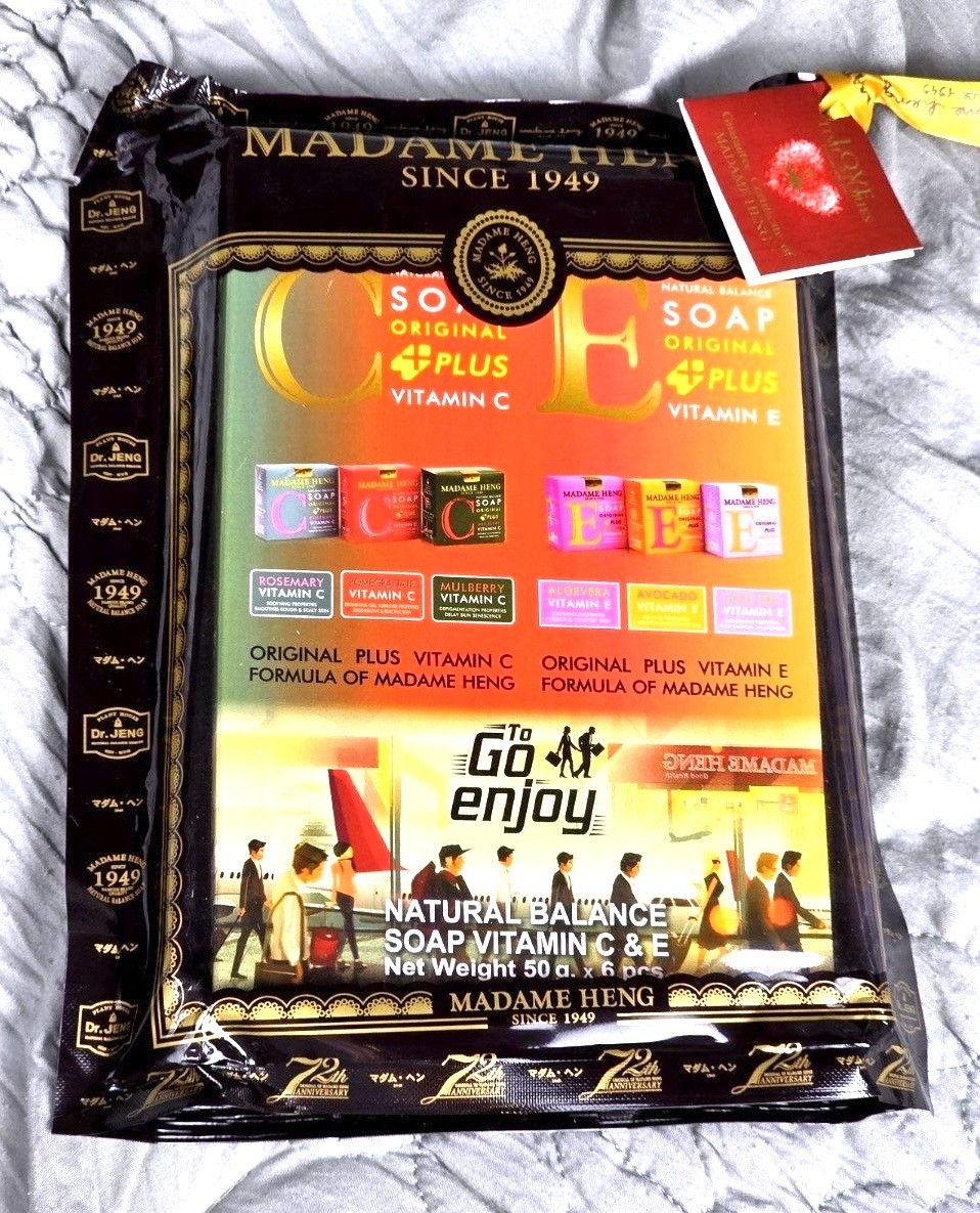 Madame Heng Vitamin C & E Soap Set 6x50g Herbal Natural Balance Thailand