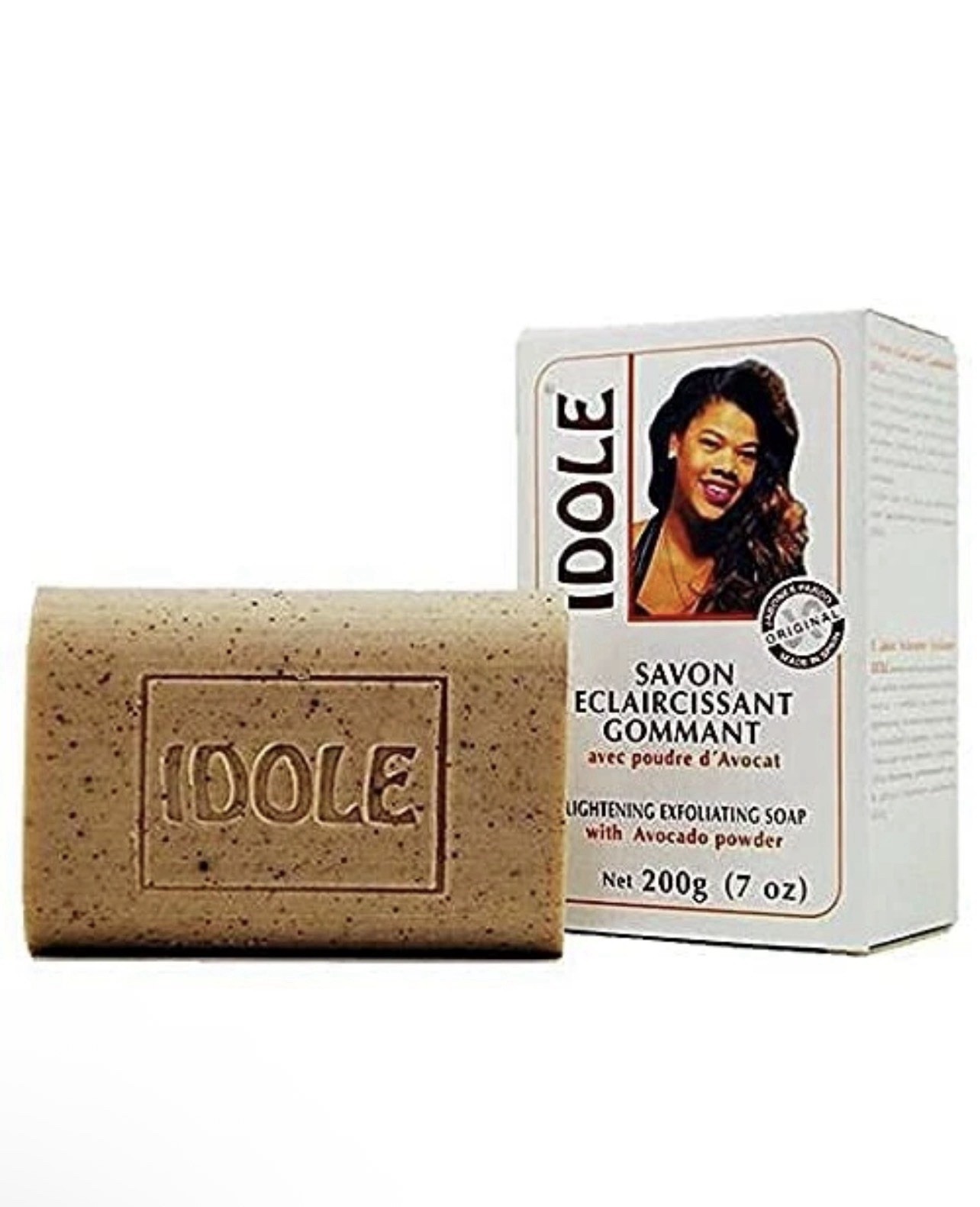 Idole Exfoliating Soap with Avocado Seed Powder, ) 2-Pack