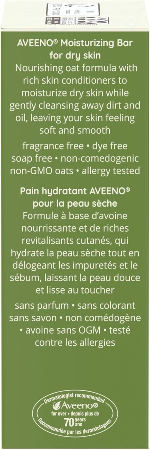 Naturals Moisturizing Bar for Dry Skin 3.5 oz Pack of 12 Unscented