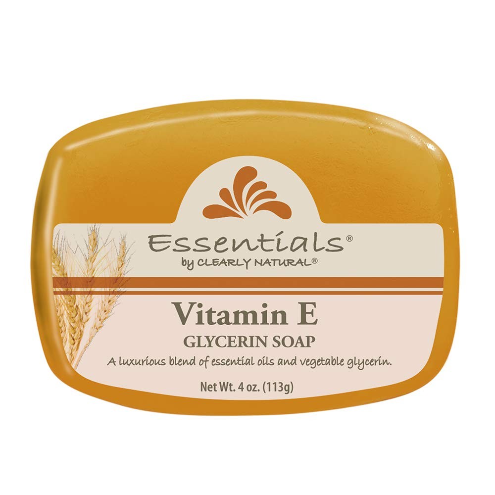 Clearly Natural Essentials Glycerin Bar Soap, 12 Count (Pack of 1), Vitamin E