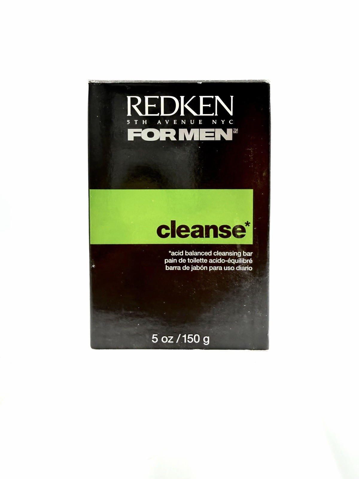 Redken For Men Cleanse Acid Balanced Cleansing Bar 5 oz New With Box
