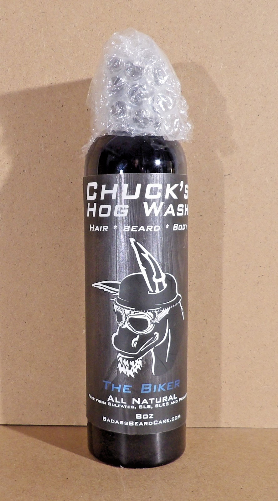 Chuck’s Hog Wash THE BIKER All Natural Hair Beard & Body Wash 8 oz NEW