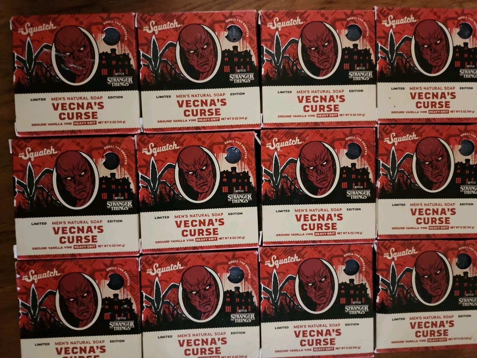 12 Pack- Dr. Squatch Stranger Things Vecna’s Curse Soap Limited Edition 5oz Each