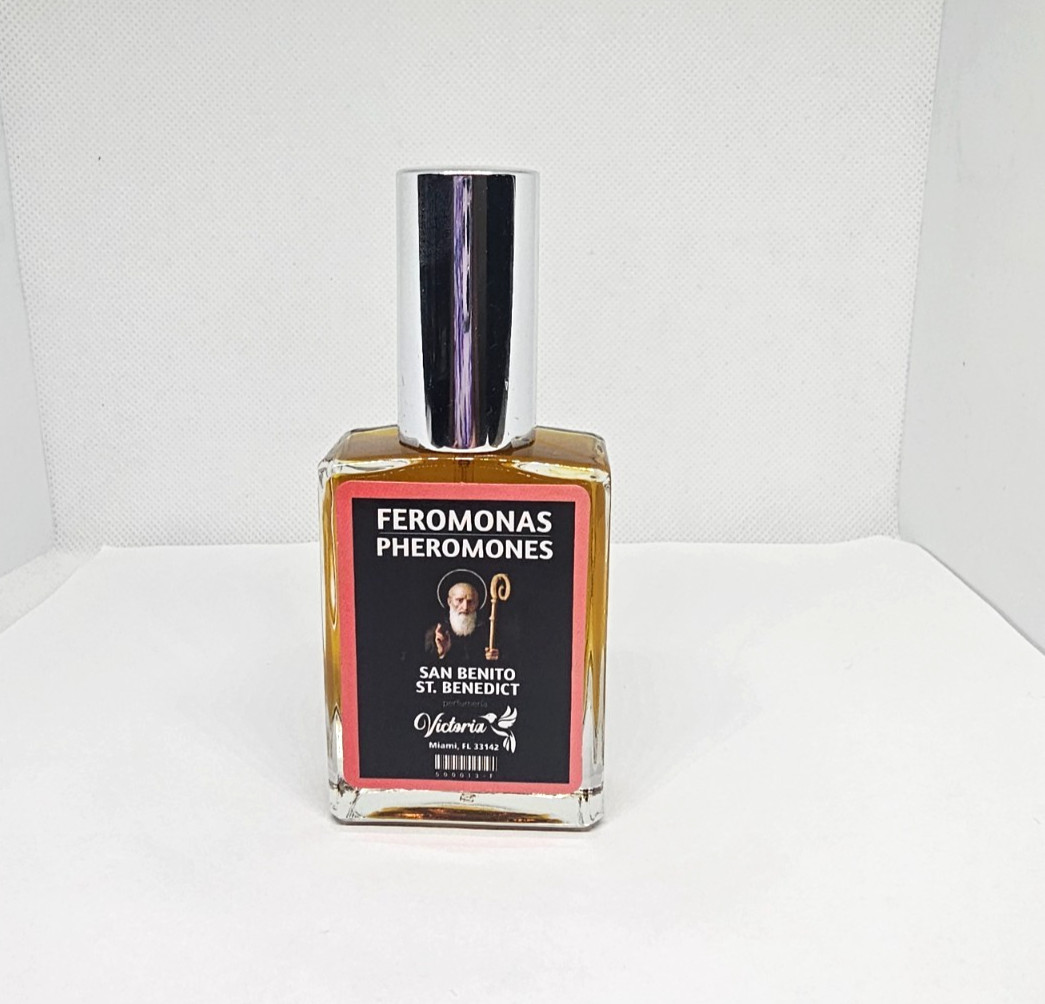 PERFUME SAN BENITO / SAINT BENEDICT PARA PROTECCION ATRAE FORTUNA SUERTE 1PC