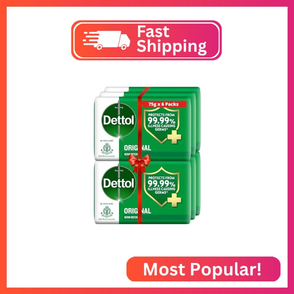 Dettol Original Bar Soap 100g Each | Pack of 6