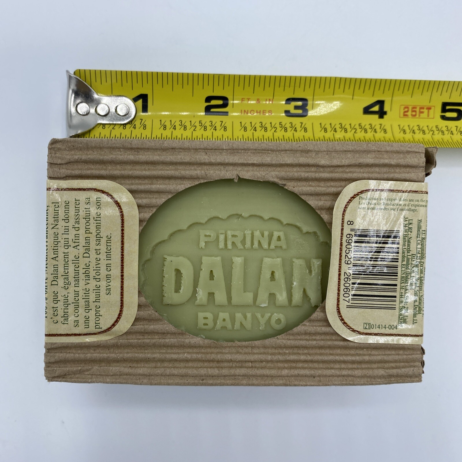 Dalan Antique Olive Oil Bar Soap 100% Natural 170 g/6 oz Vegan Pirina Banyo