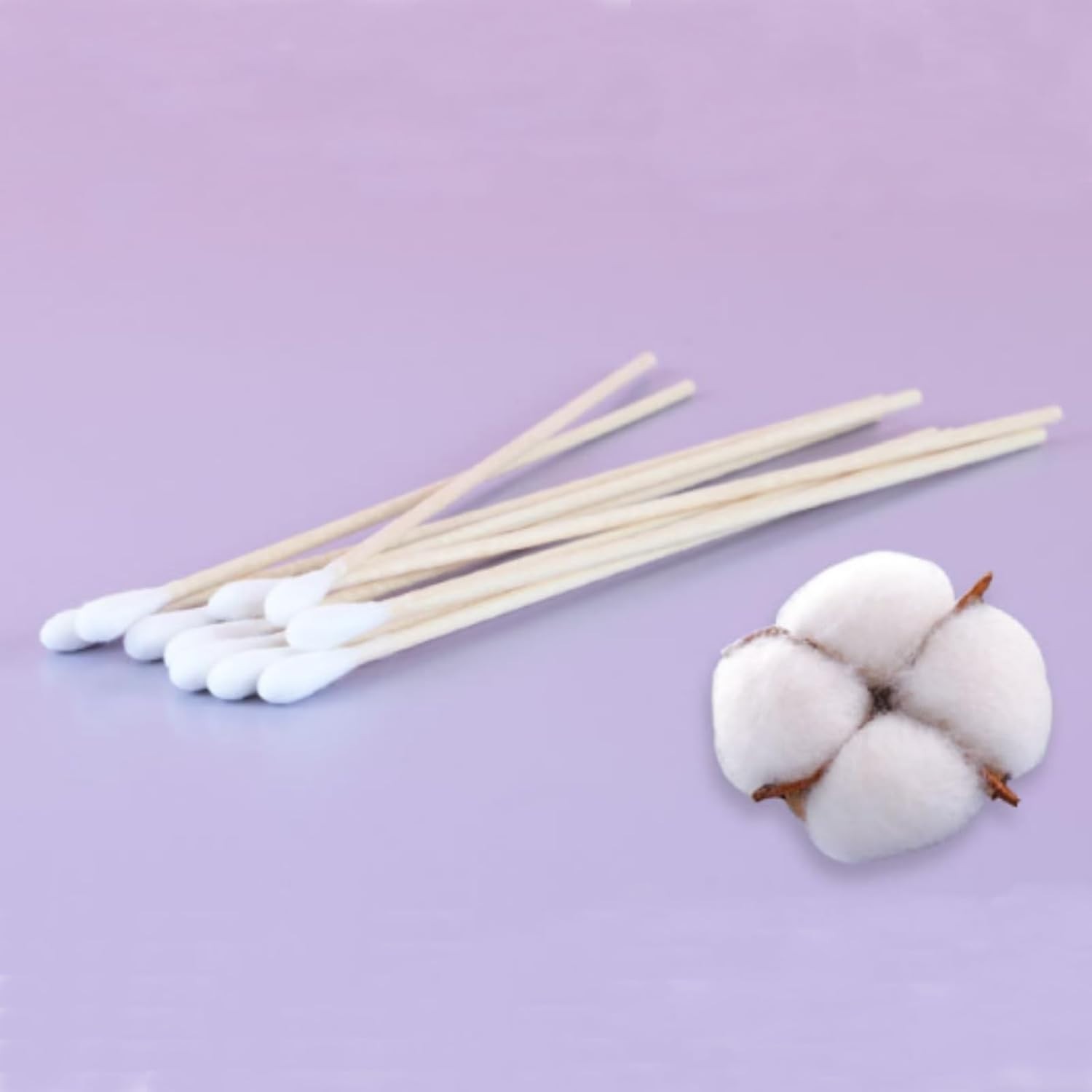 200pc Cotton Swabs Swab Q-tips 6″ Long Wood Medical Grade Manufacturer Sealed