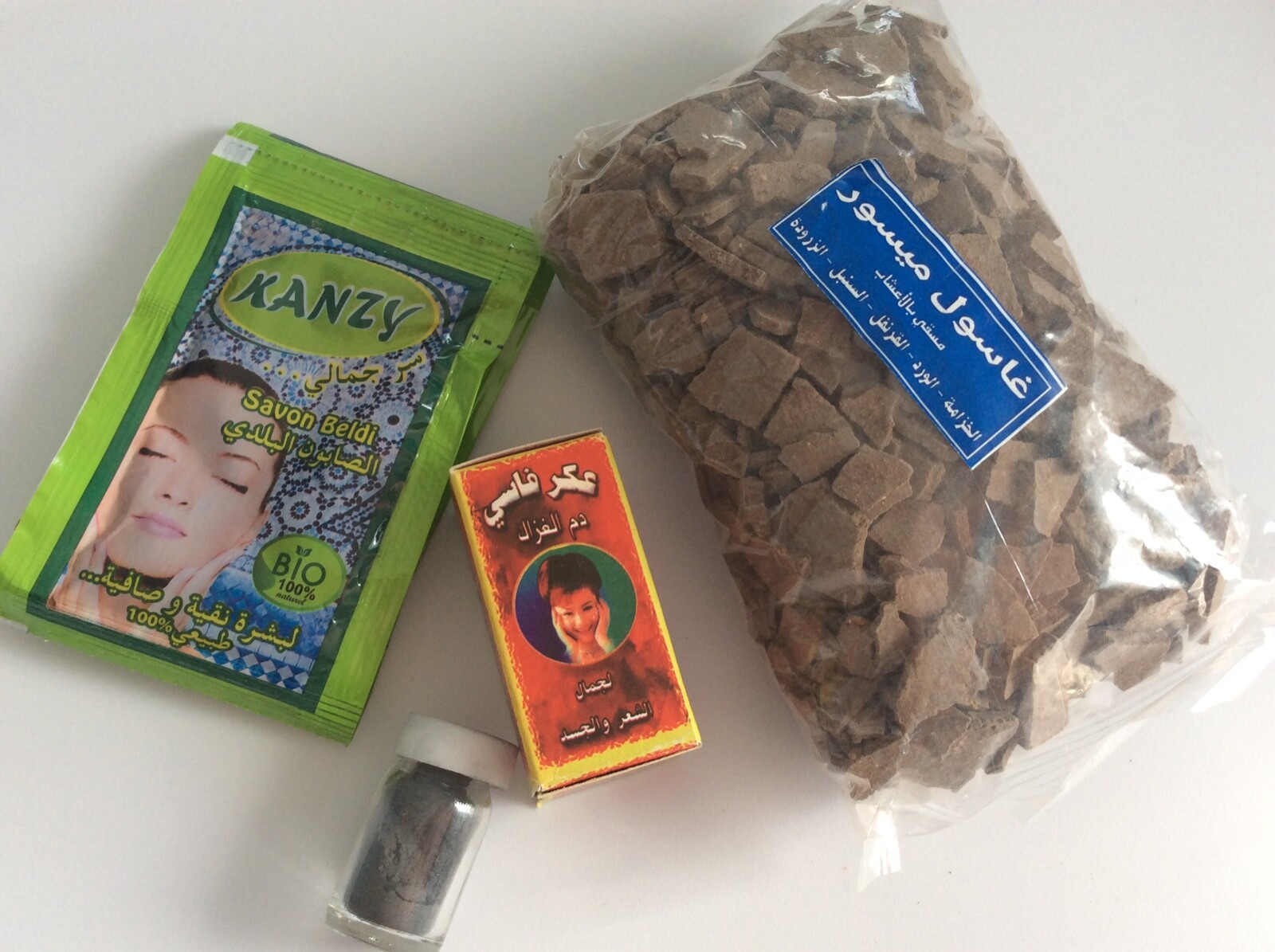 Moroccan Kit Hammam Ghassoul Beldi Black Soap Kessa Exfoliation Aker Fassi Gift