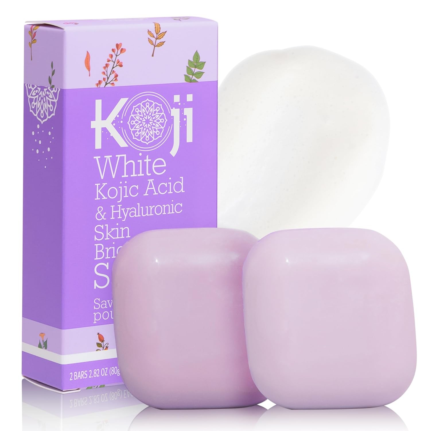 Kojic Acid Hyaluronic Acid Natural Skin Brightening Face Soap for Dark Spots
