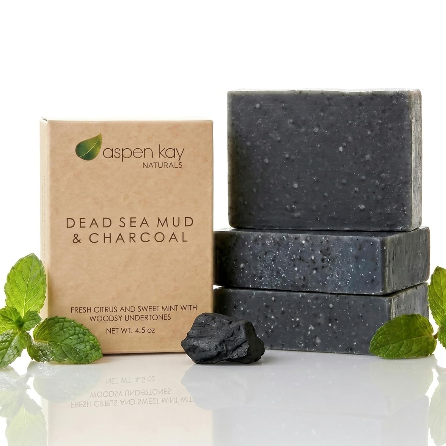 Nourishing Charcoal & Dead Sea Mud Soap – Perfect for Acne-Prone Skin