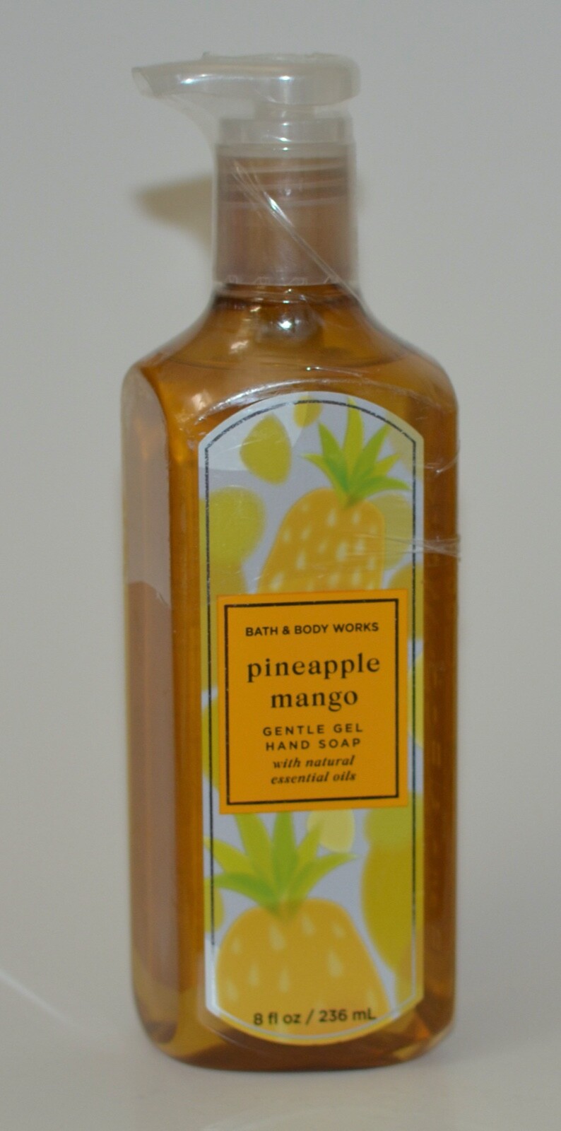 5 NEW BATH & BODY WORKS PINEAPPLE MANGO GENTLE GEL HAND SOAP WASH ESSENTIAL OILS