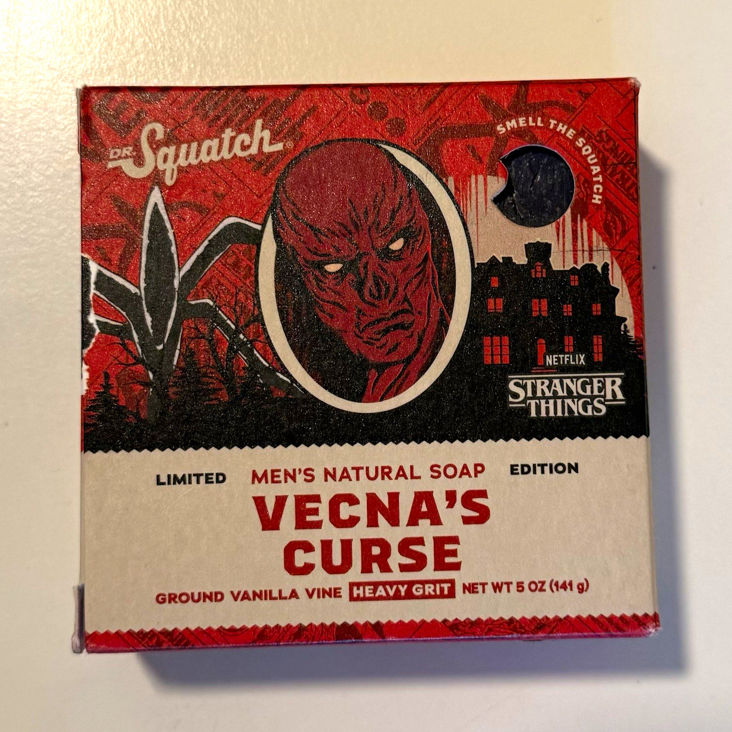 Dr. Squatch Stranger Things Vecna’s Curse Men’s Natural Soap Vanilla 5 oz