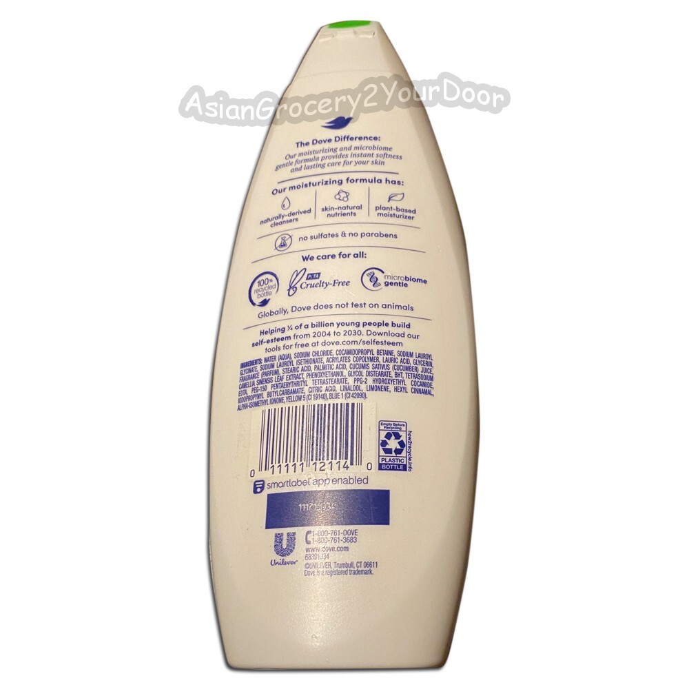 Dove Refreshing Body Wash with Cucumber and Green Tea 20 fl oz / 591 mL