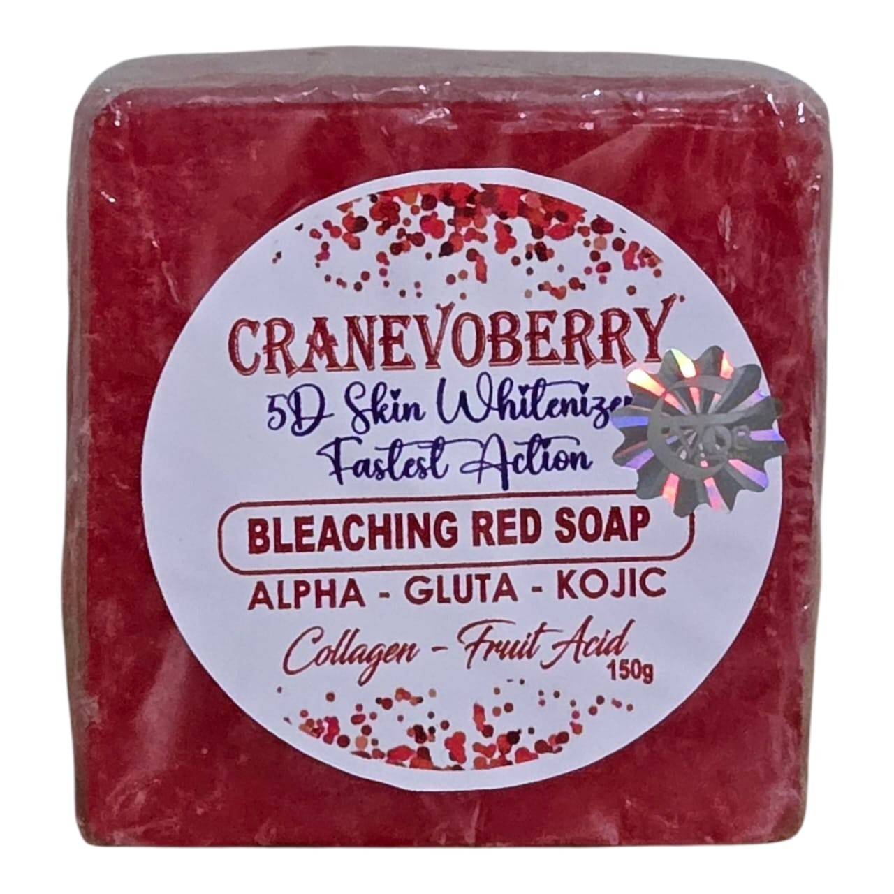 CRANEVOBERRY 5D Skin Whitenizer Face Body Soap 150g X 1🔥👌