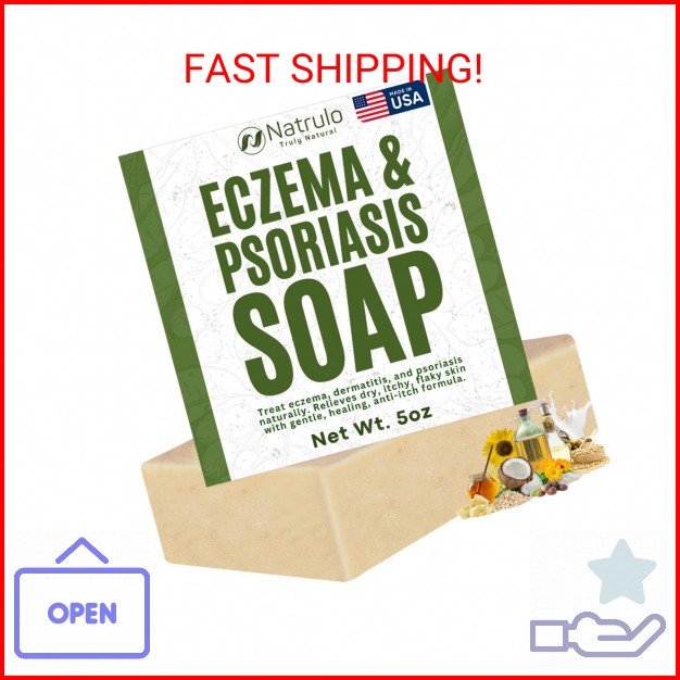 Eczema Soap Bar for Face and Body – All Natural Dermatitis, Psoriasis Treatment