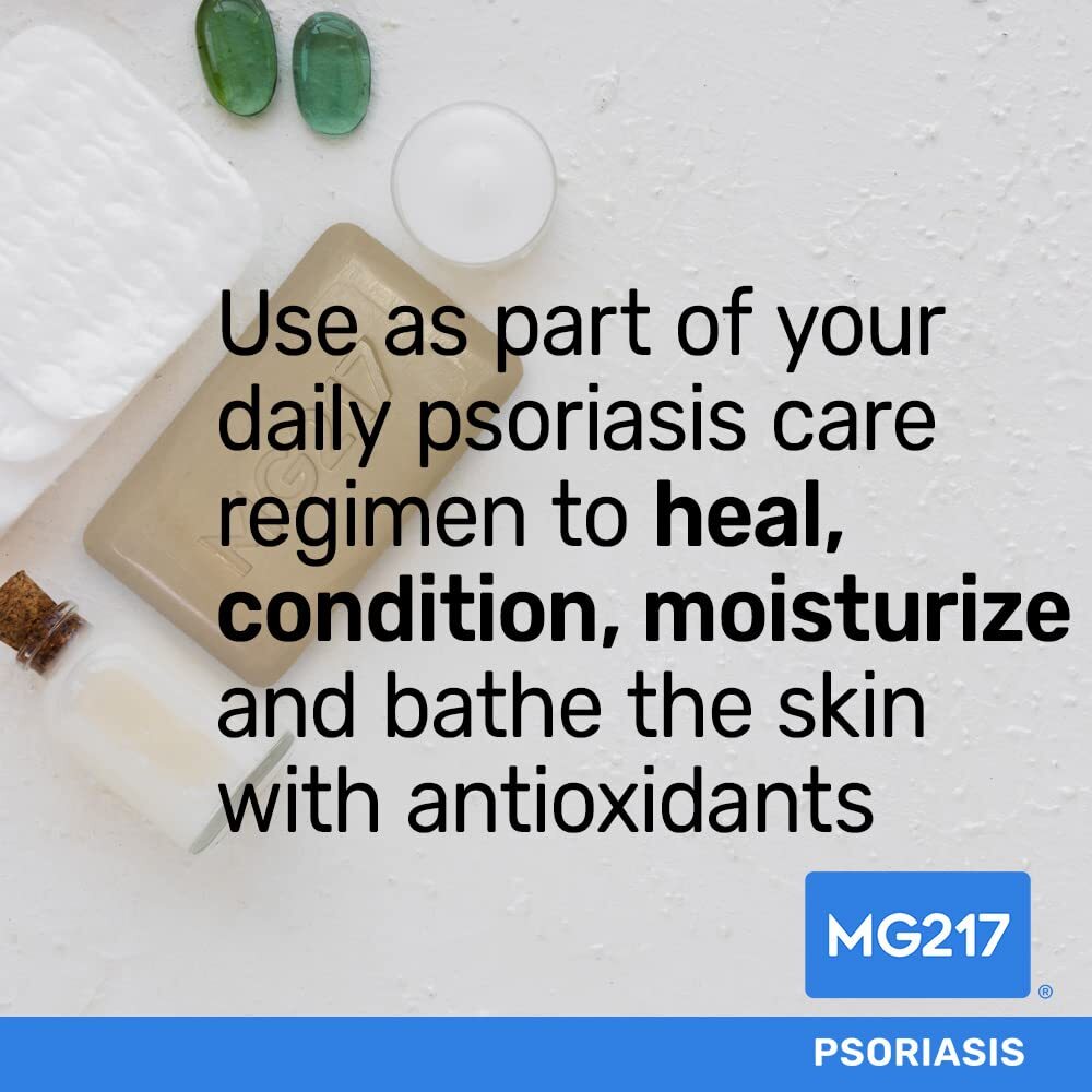 MG217 Psoriasis Dead Sea Exfoliating Bar Soap, Heal & Condition with Dead Sea