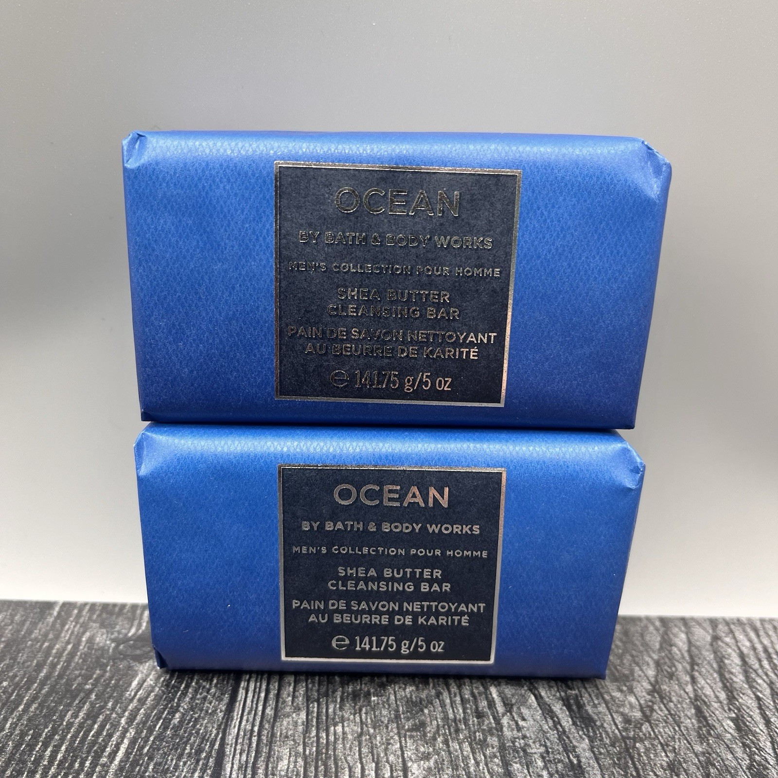 Bath & Body Works Ocean Men’s Collection Cleansing Bar Soap Set of 2 New