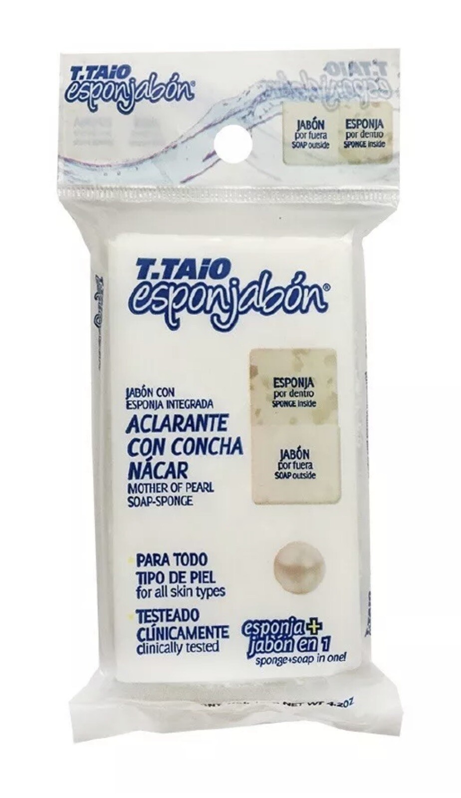 TTAIO MOTHER OF PEARL SOAP-SPONGE