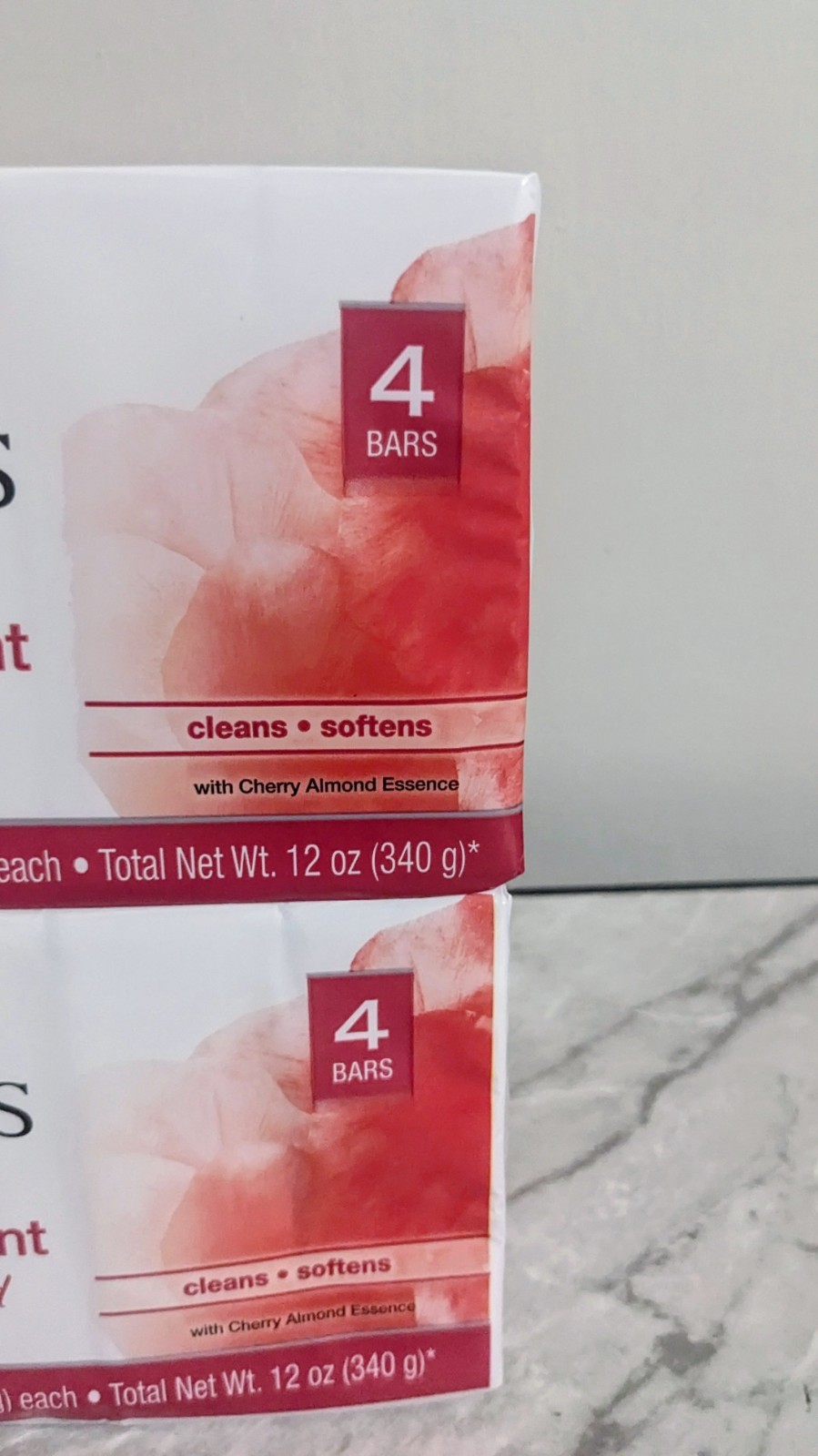 Jergens Cherry Almond Mild Soap Original Scent – 8 Bars (4x 2 Pack) – 3 Oz Each