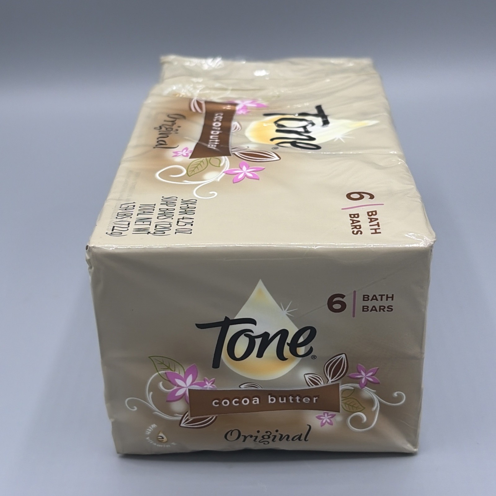 Tone Original Cocoa Butter 6 Pack 4.25oz Each Bar Soap NEW Factory Sealed 2012