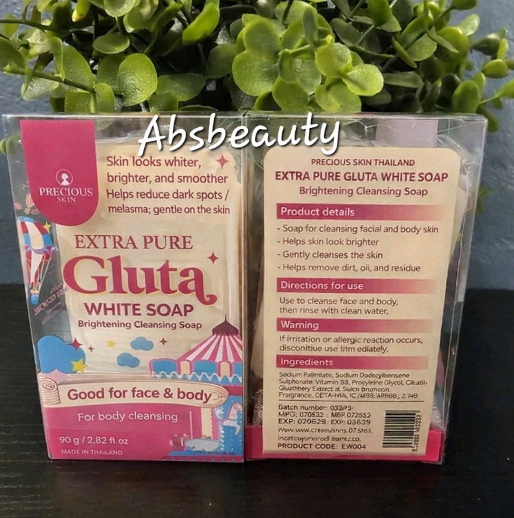 1×ORIGINAL Extra Pure Gluta White Soap Nourish Skin White Bright Smooth 80g