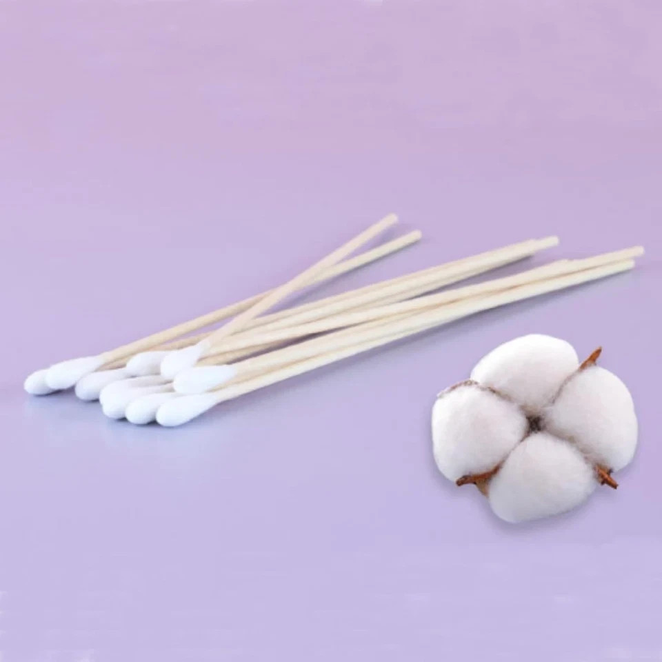 200pc Cotton Swabs Swab Q-tips 6″ Long Wood Medical Grade Manufacturer Sealed