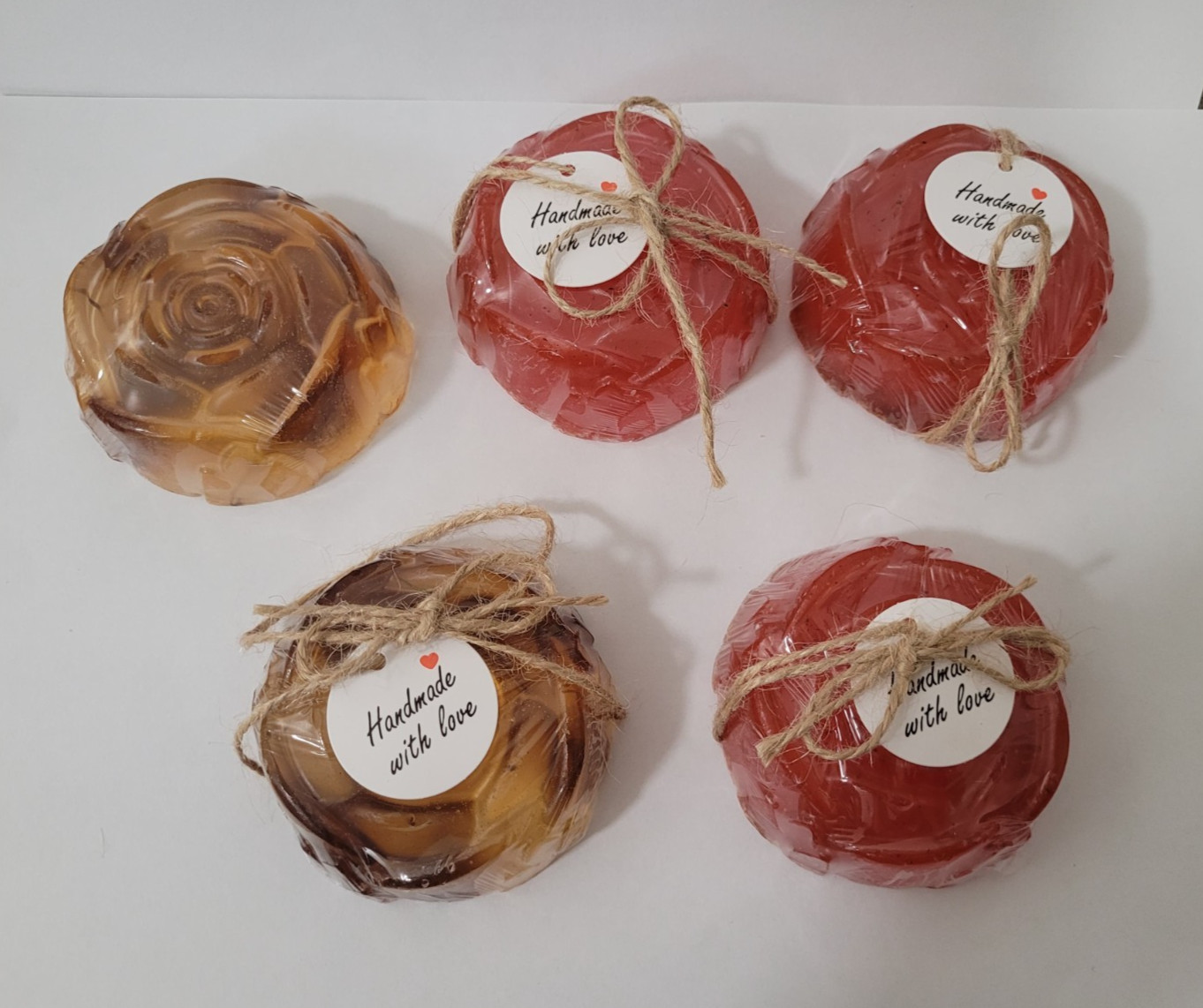 Handmade Veloura Chamomile & Honey Soaps – Set of 5 Bars,Artisanal soaps