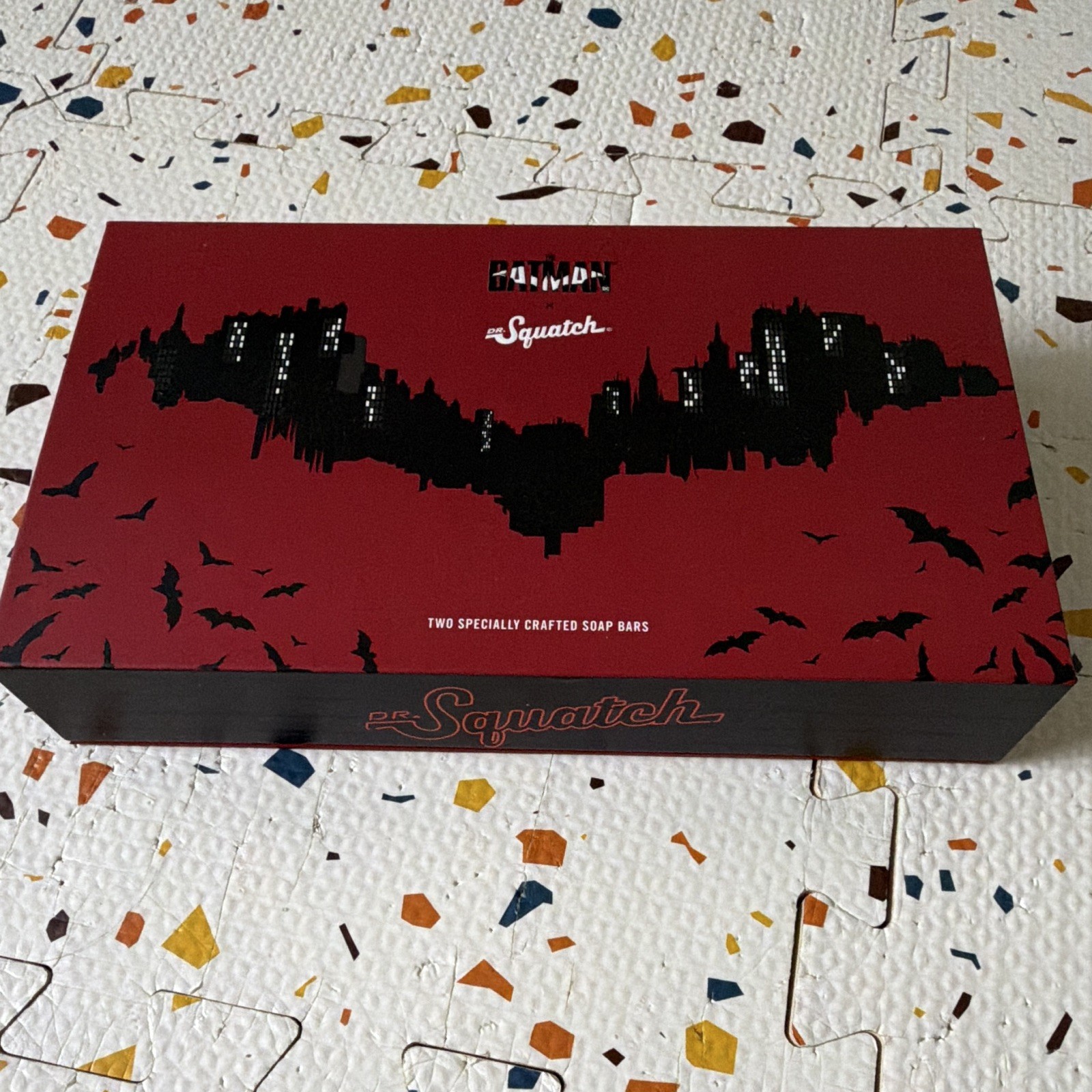 Dr. Squatch Batman Limited Edition All Natural Soap Set Batman & Riddler 5 oz