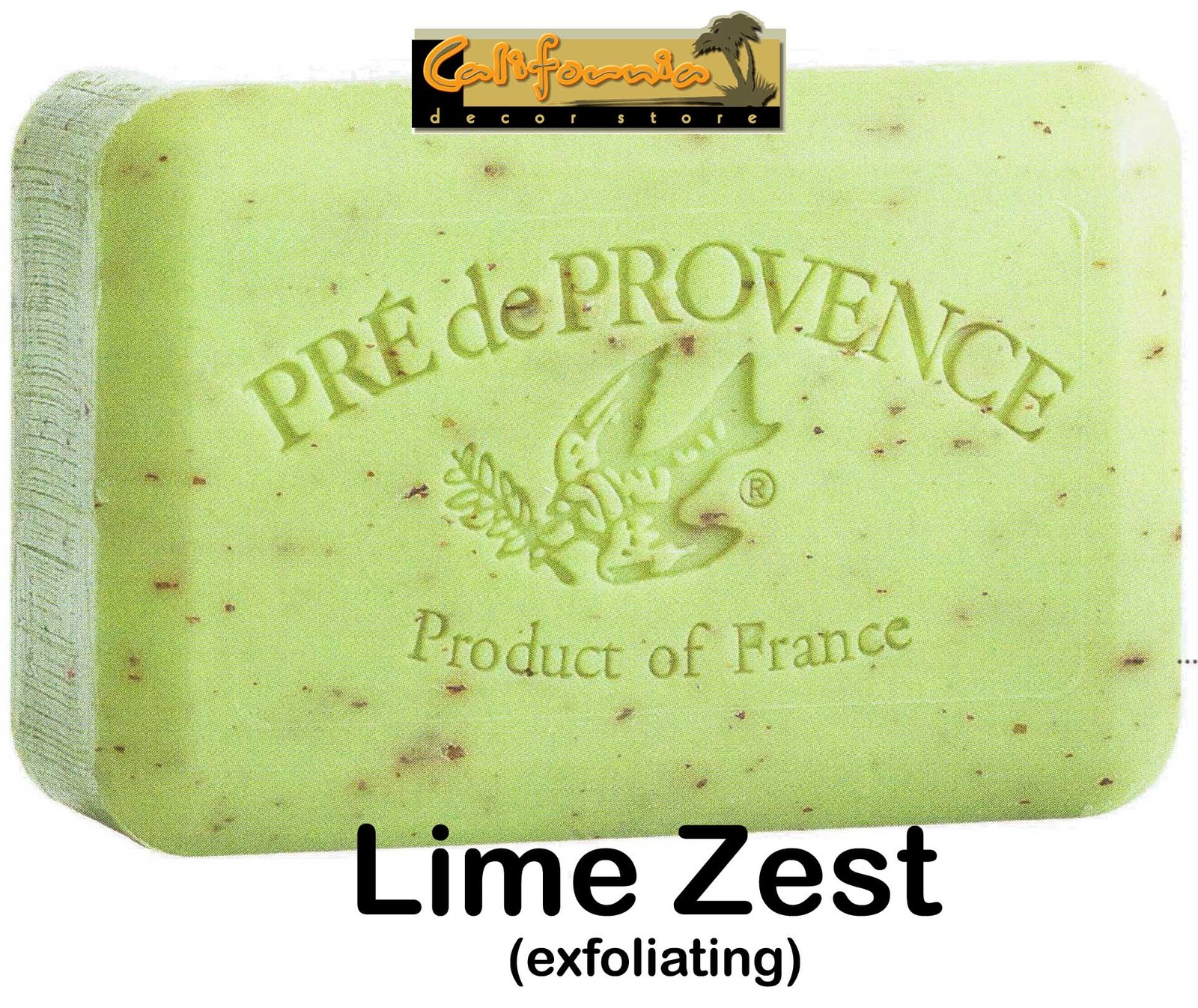Pre de Provence LIME ZEST 150 Gram French Soap Bath Shower Bar Shea Butter