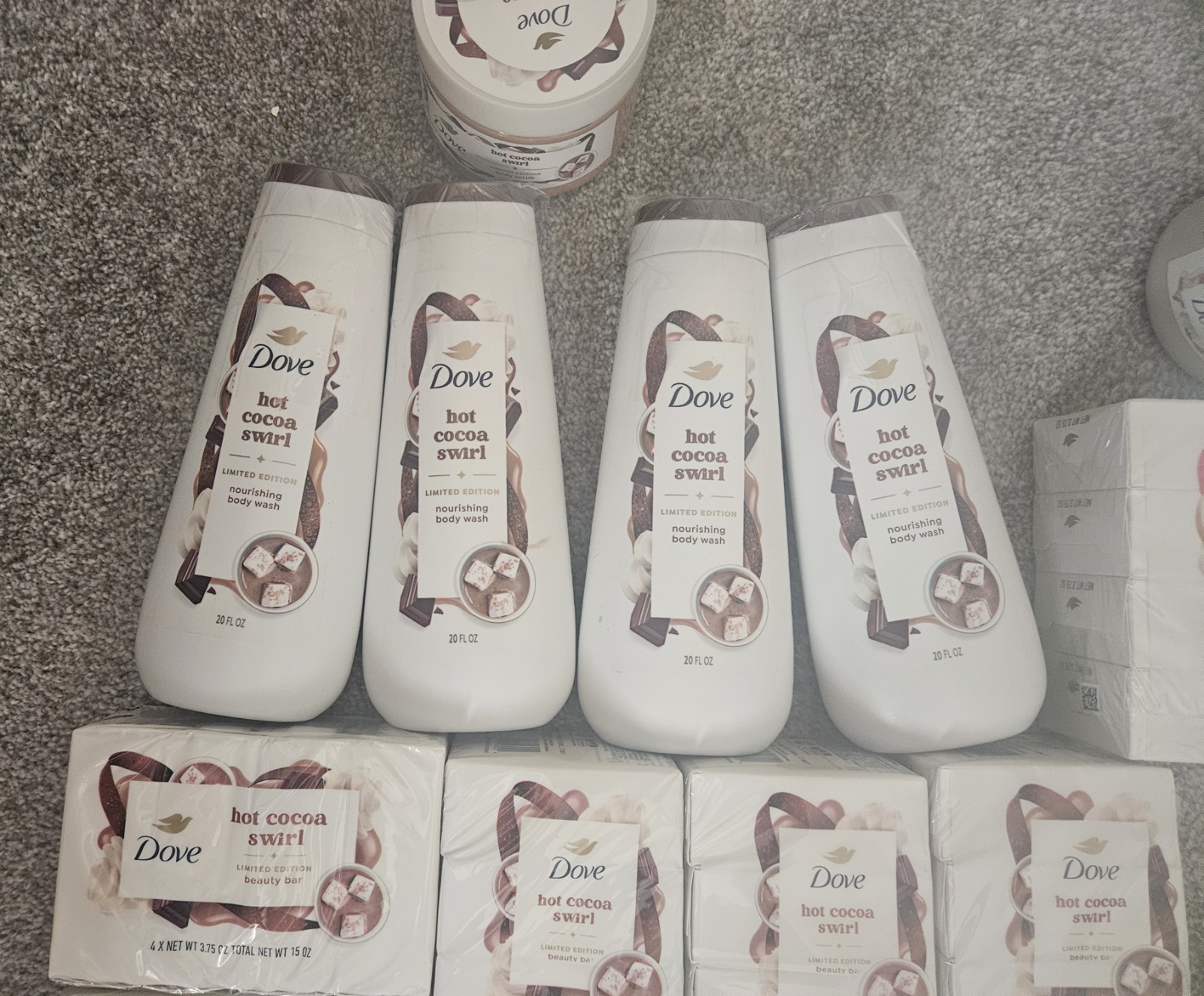 13 Lot DOVE SOAP COCOA SWIRL & SUGAR COOKIE