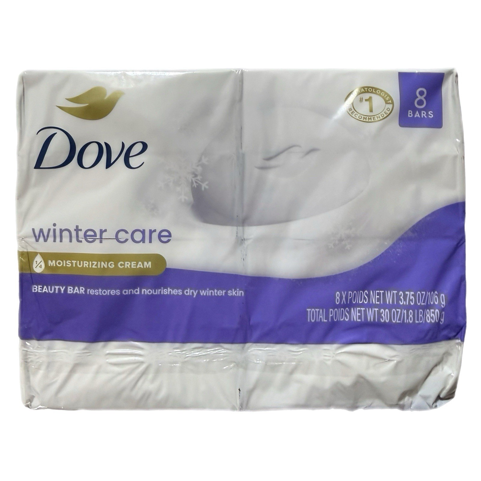 Dove Winter Care Bar Soap, 8 Pack