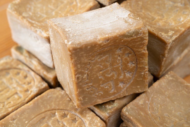Handmade Natural Vegan Ancient Laurel Olive Oil Soap, Bath Body Hair Moisturizer