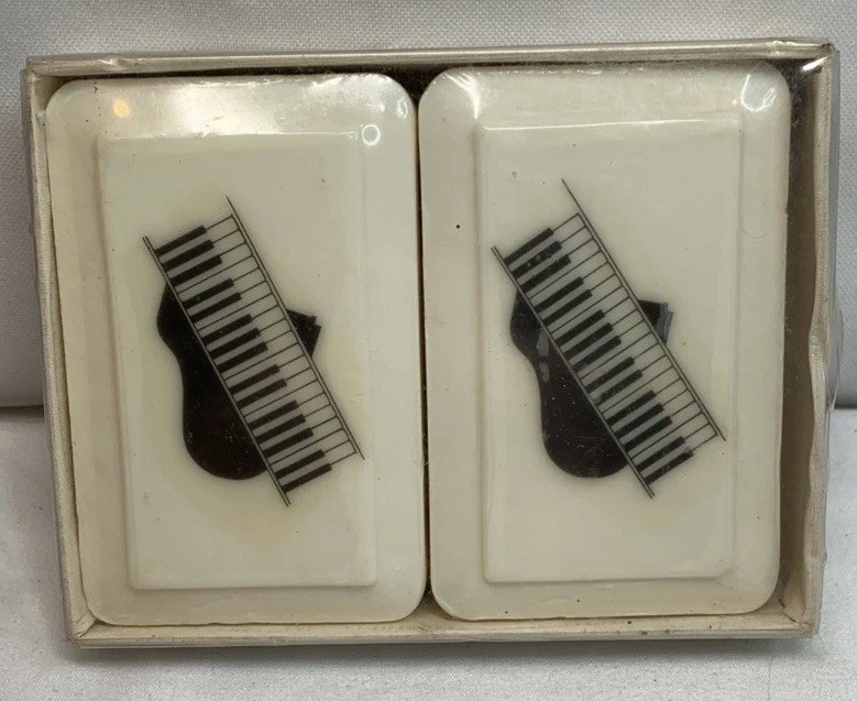 Katherine Gray French Milled Soap With Cold Cream Two Bar Music Piano New