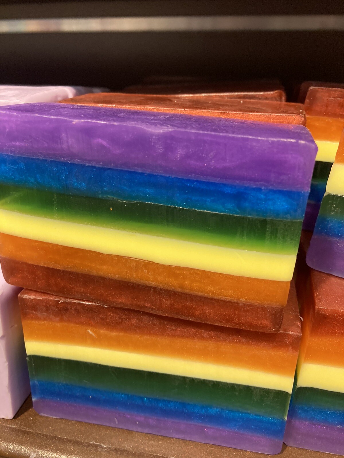 Inspire Pure Botanical “Rainbow” Handmade Cold Process Soap New Coconut Oil