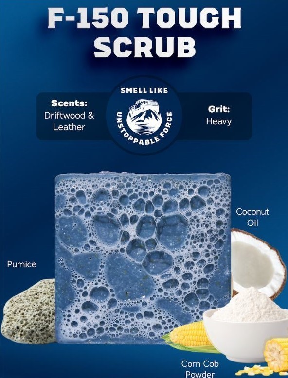 NEW SCENT!! 2 PACK Dr Squatch F-150 TOUGH SCRUB FORD Limited Edition Bar!