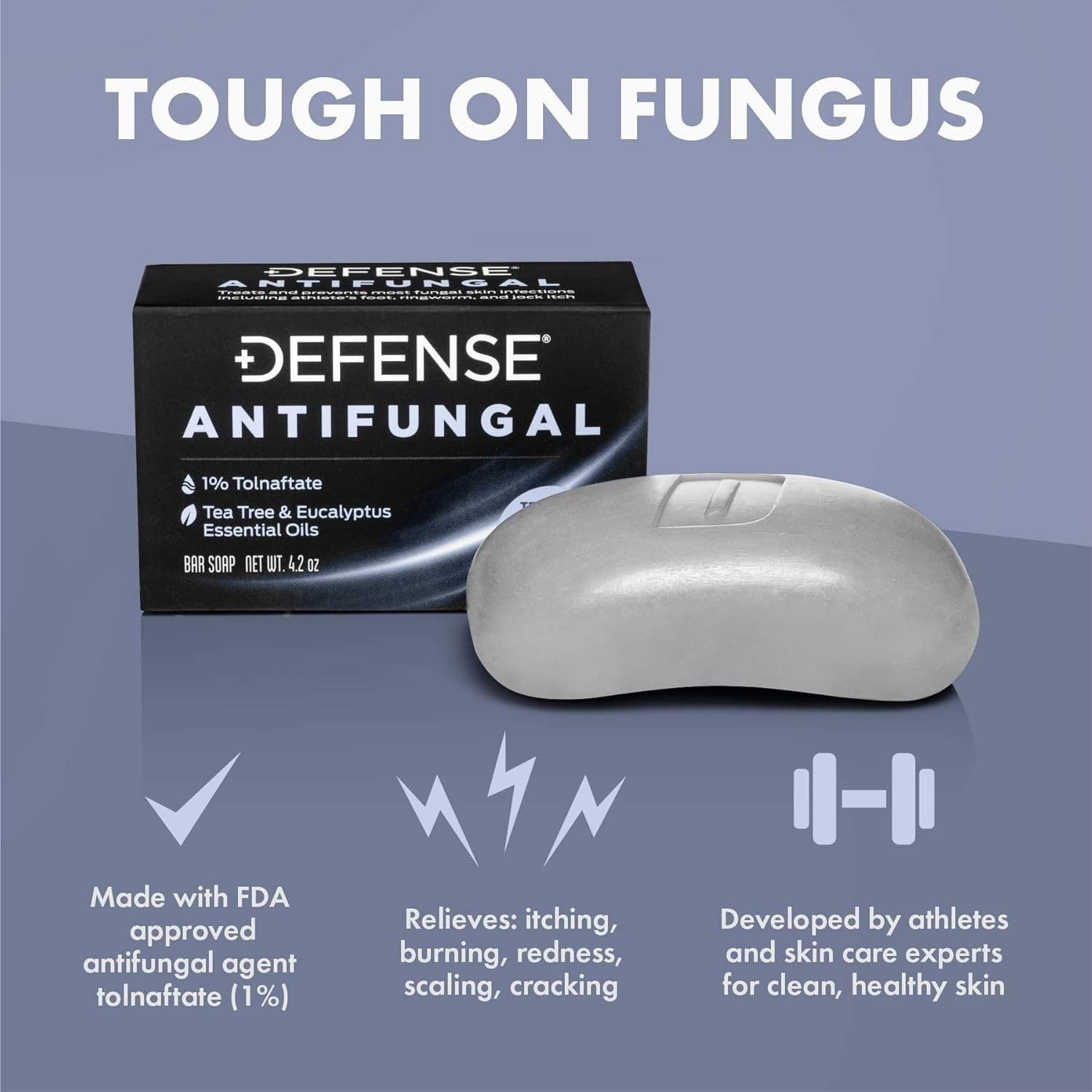 Tea Tree & Eucalyptus Infused Bar Soap – Powerful Athlete’s Foot & Itch Control