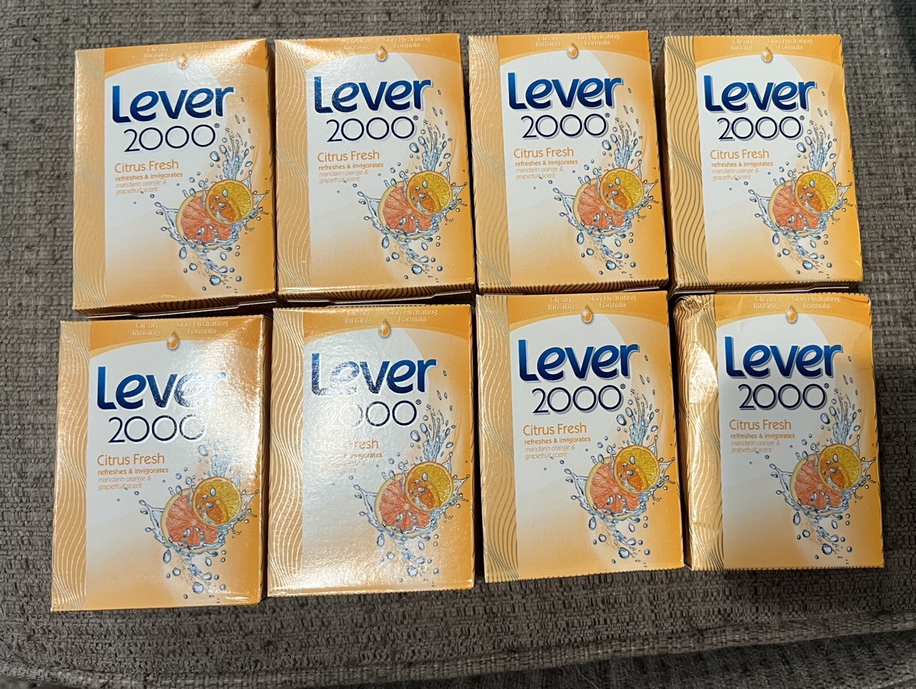 Lever 2000 Citrus Fresh Soap Bars 4 oz Discontinued Retired Lot of 7 -New Sealed