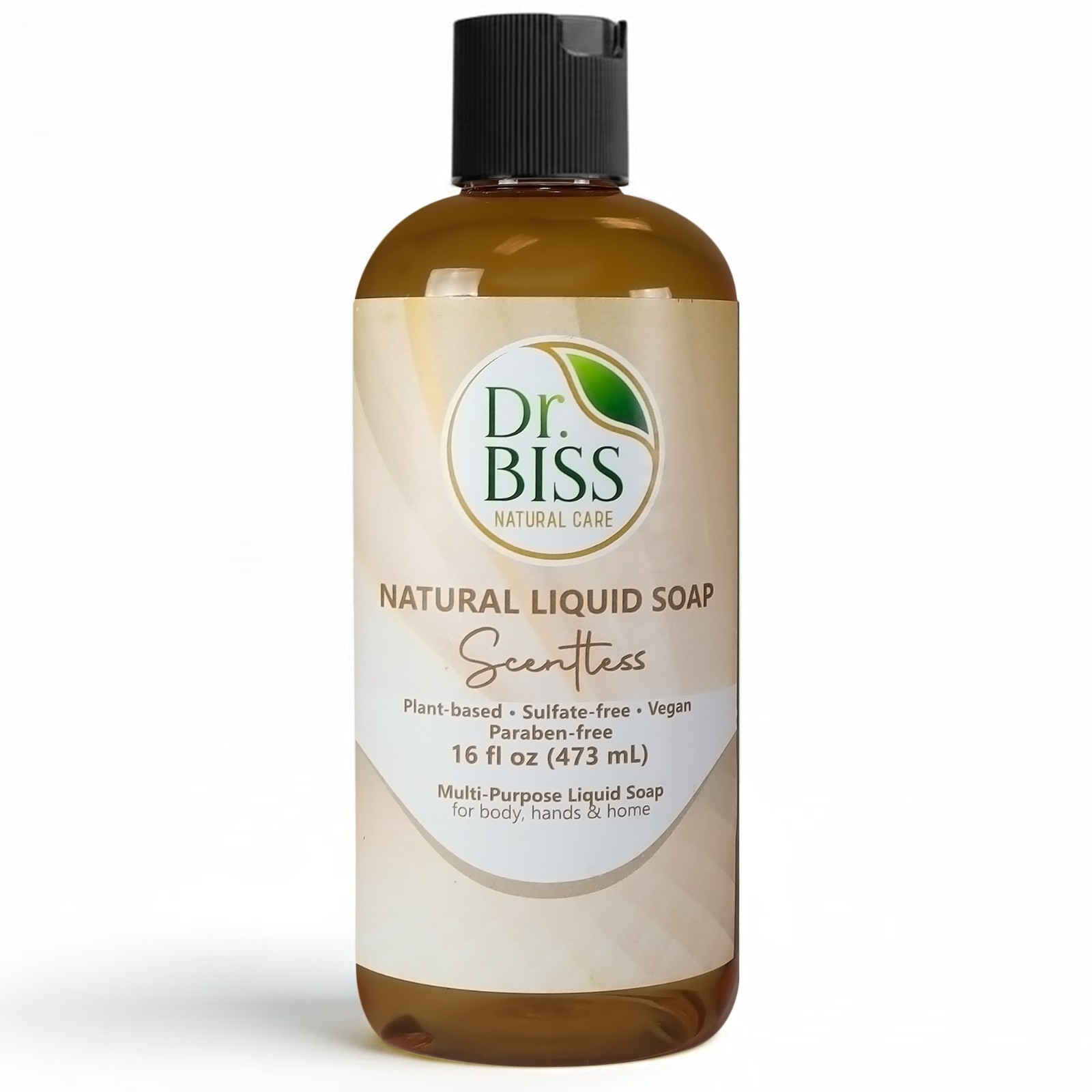 Dr. BISS Natural Vegan Liquid Soap 16 oz – Lavender, Peppermint & Unscented Wash