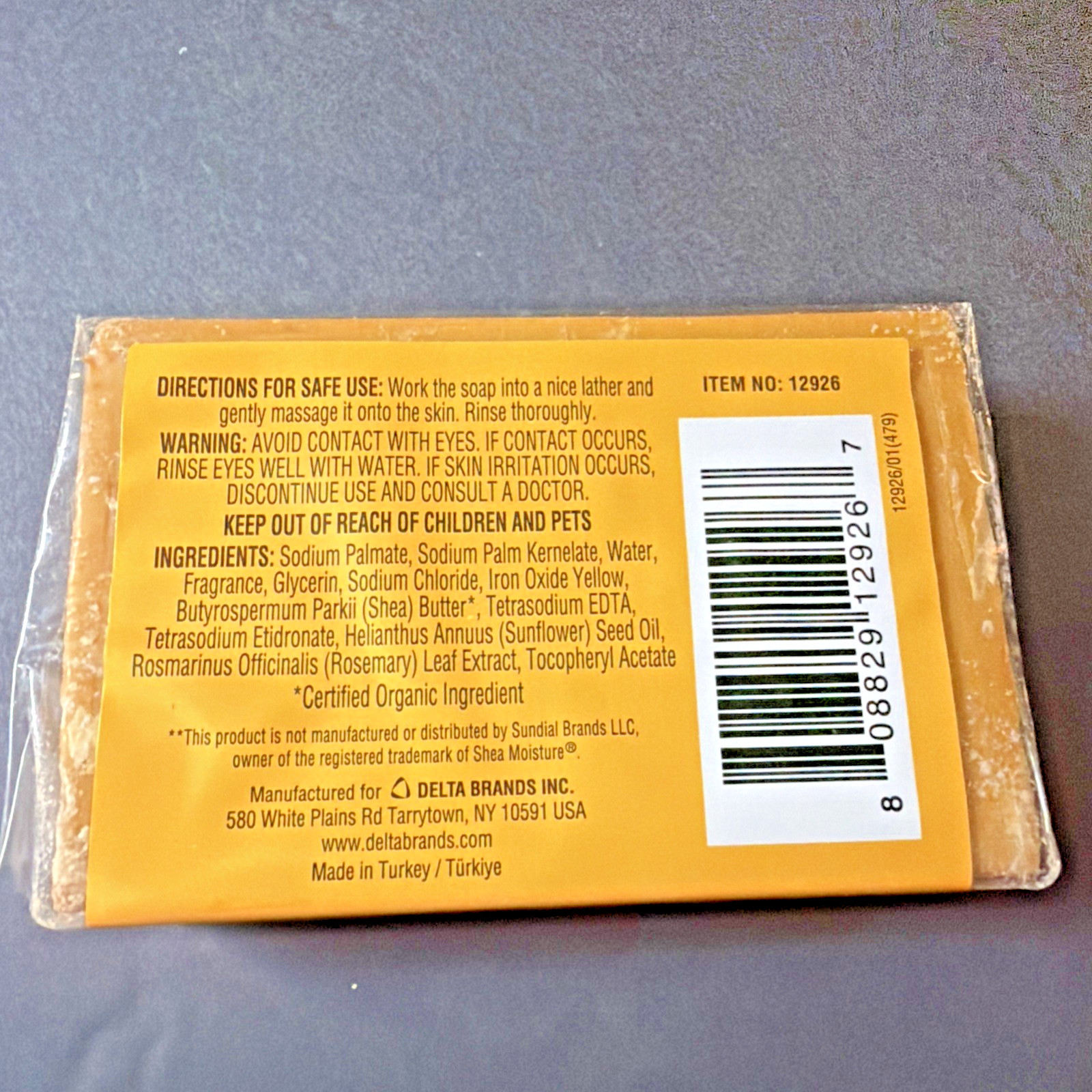Raw Shea Butter Bar Soap 12 PACK Personal Care 4oz Ea Compare to Shea Moisture