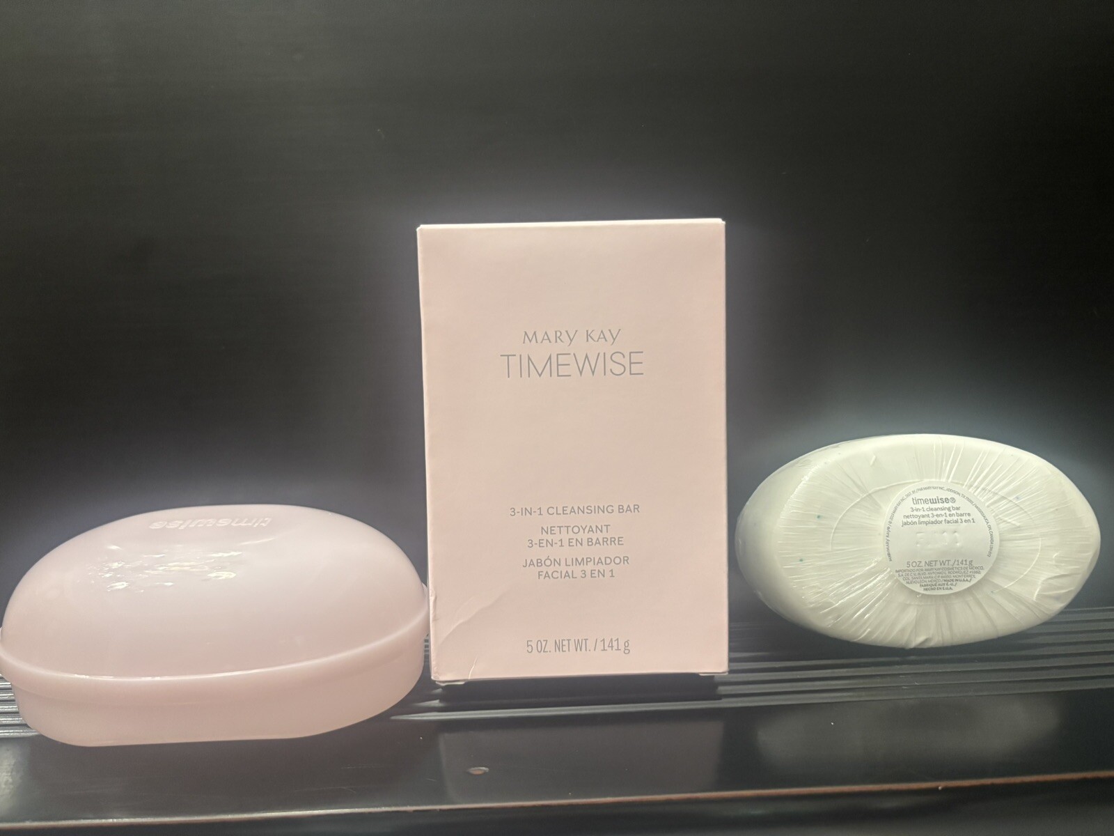 MARY KAY TimeWise 3-in-1 Cleansing Bar with Soap Dish 5 Oz. Sealed Rare New