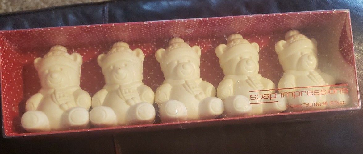 Soap Impressions by Hewett Soap Company Set of 5 – 3.35 Oz. Bears Soap