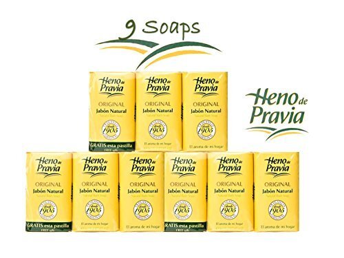 Heno de Pravia Natural Bath Soap 9 bars each 4.1 oz