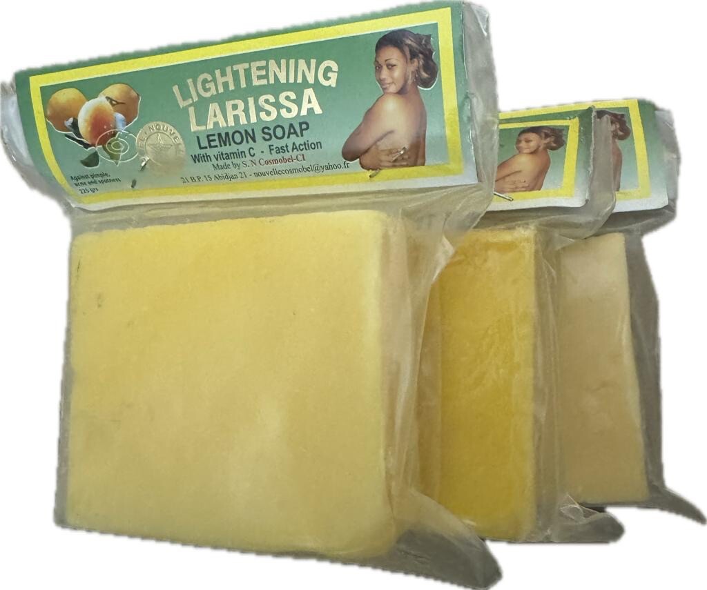 Eclaircissant Larissa Lemon Lightening Beauty Soap All Skin Types 225g 3 Bar ✅