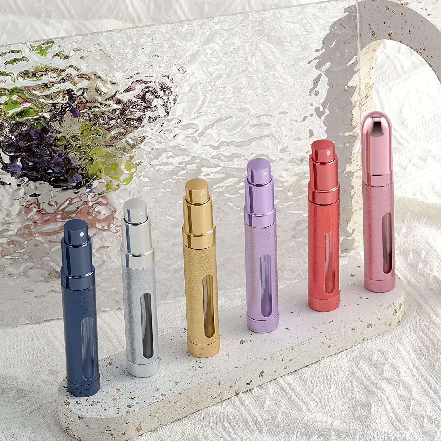 Travel Portable Refillable Perfume Atomizer Bottle 12ML Scent Pump Spray Empty