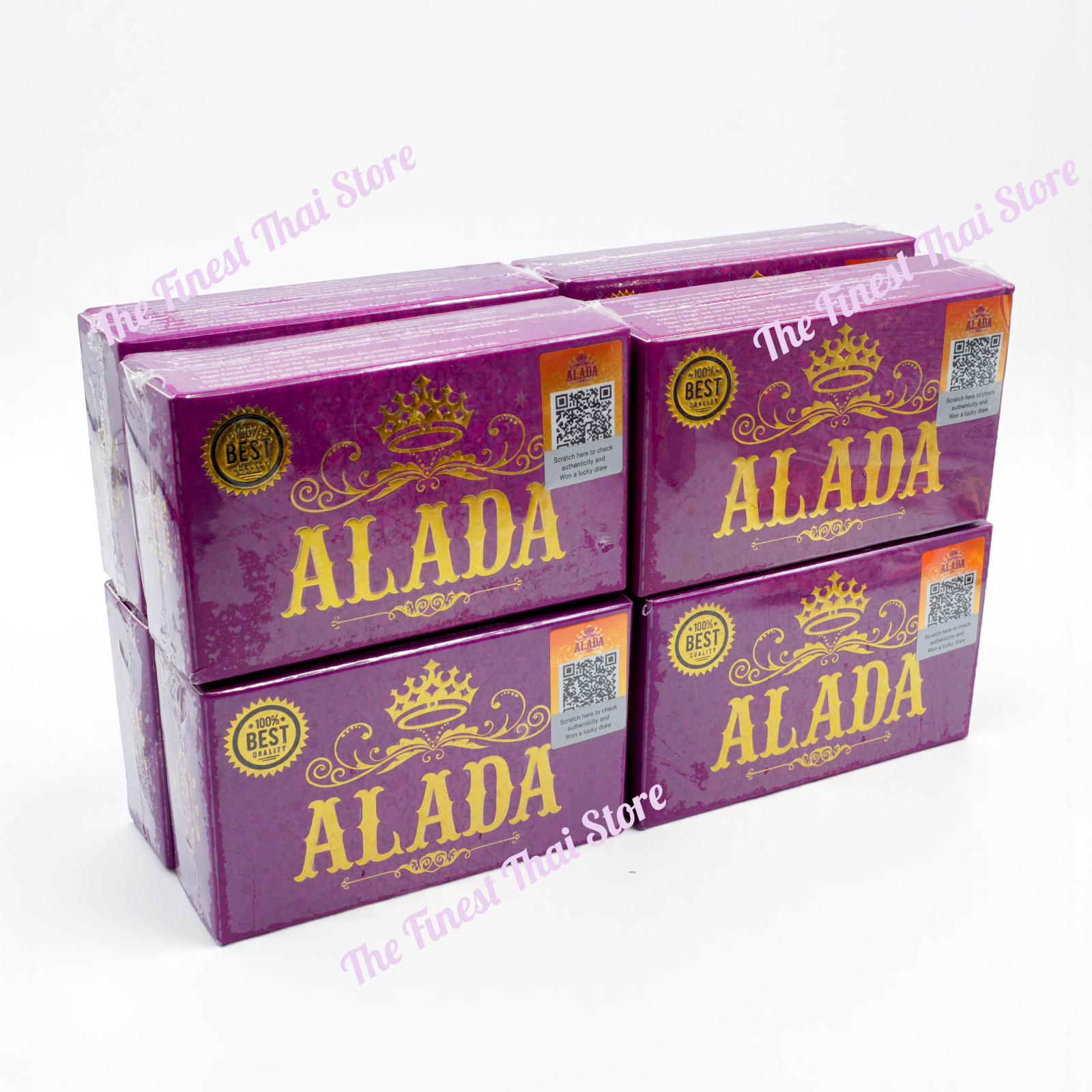 Alada Soap Natural Extract Face & Body Smooth & Moisture Skin 160g pack of 8